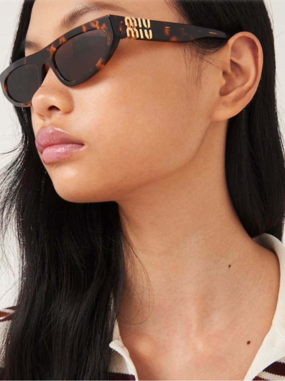 New MIU MIU TORTOISESHELL SUNGLASSES UNISEX SMU 07Z - Picture 3 of 11